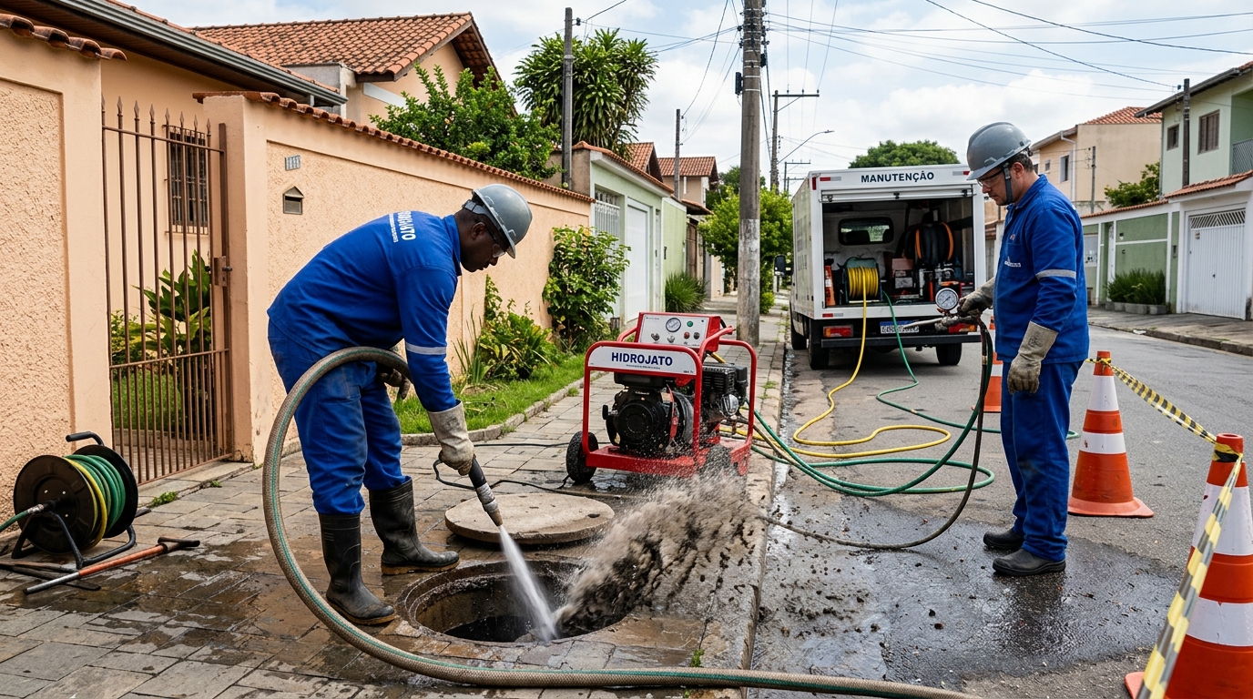 Hidrojateamento de Alta Pressão em Aparecida de Goiânia‑GO
