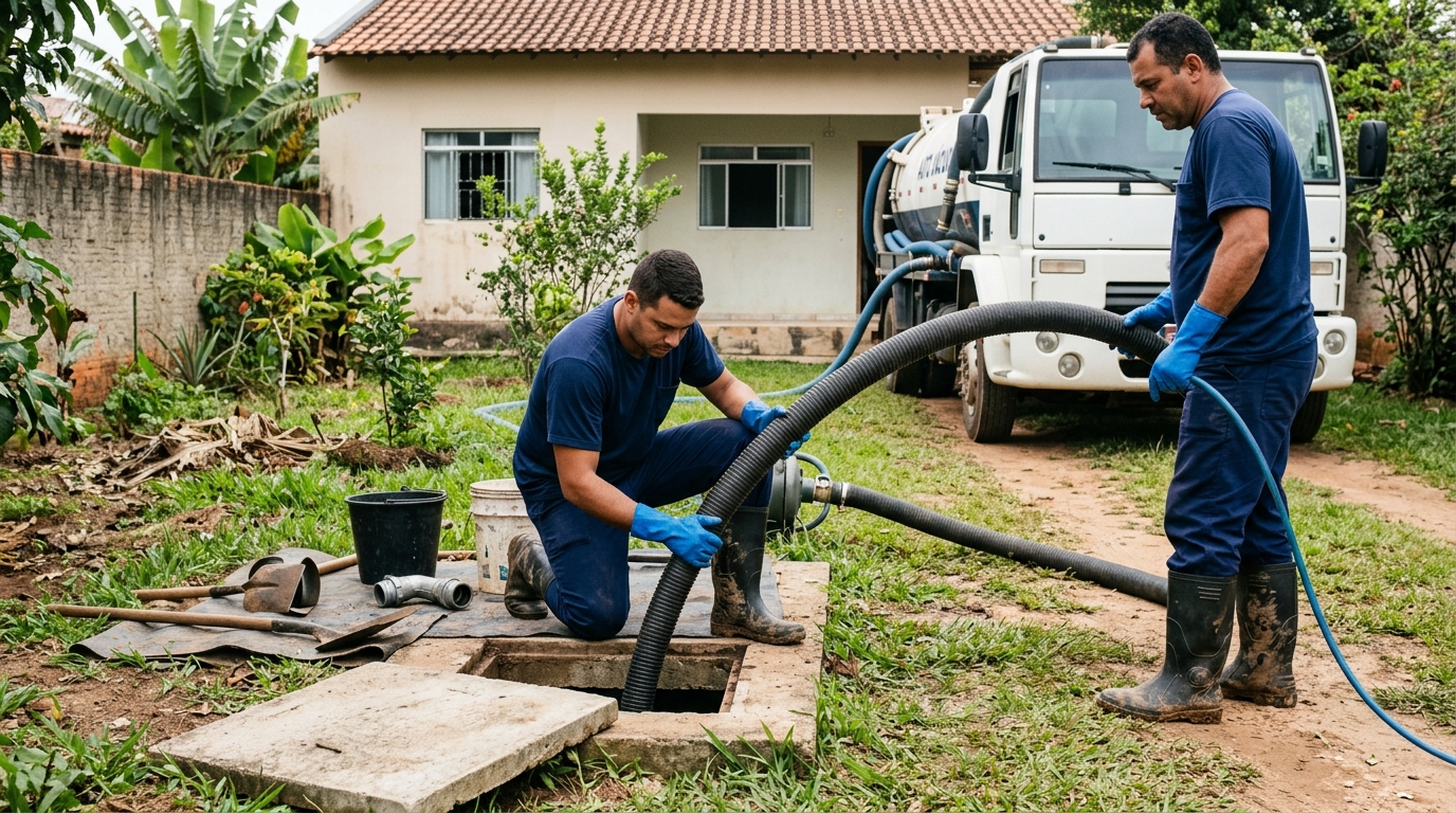 Sucção de Fossa em Aparecida de Goiânia‑GO